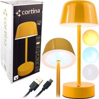 LAMPA LED LAMPKA STOŁOWA NOCNA BIURKOWA USB BEZPRZEWODOWA METALOWA DOTYK