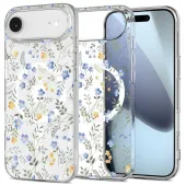 Etui Tech-Protect FlexAir MagSafe na iPhone 17 Air - stokrotki z liśćmi