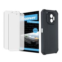 2x folia do hammer energy x2 - 6.1" ochronna + etui silikonowe tpu