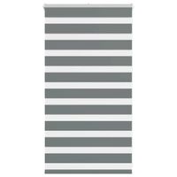 Roleta zebra, ciemnoszara, szerokość tkaniny 65,9 cm, poliester