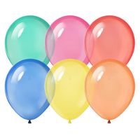 Balony lateksowe krystaliczne kolorowe, 27 cm 10 szt.