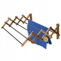 KADAX Suszarka Na Pranie Ścienna 6 Prętów Łazienkowa Harmonijkowa 85cm