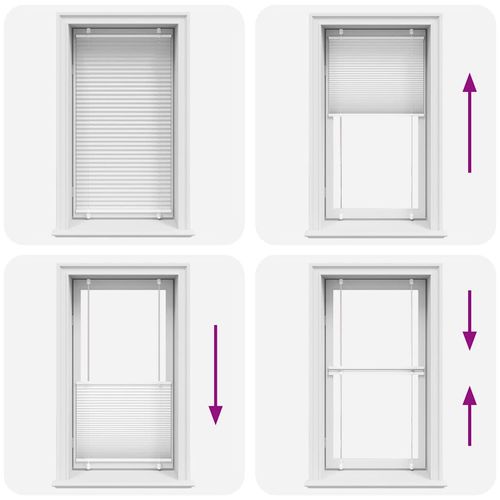 Roleta plisowana biała 70x100 cm Szerokość tkaniny 69,4 cm na Arena.pl