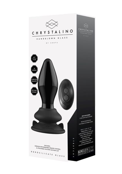 stretchy - with suction cup and remote - 10 speed - black zdjęcie 2
