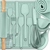 STOLNICA SILIKONOWA MATA KUCHENNA Z RANTEM PIECZENIA WAŁEK DUŻY ZESTAW 12EL