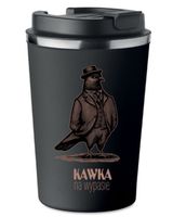 Kubek Termiczny Premium z Nadrukiem KAWKA NA WYPASIE 350ml 0,35l KT_008