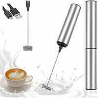 SPIENIACZ TRZEPACZKA DO MLEKA KAWY STAL NIERDZEWNA Z MOCNYM SILNIKIEM