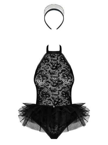 Frilles czarny kostium pokojówki - Obsessive L/XL na Arena.pl