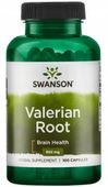VALERIAN ROOT Waleriana Kozłek lekarski 475mg 100 kapsułek SWANSON