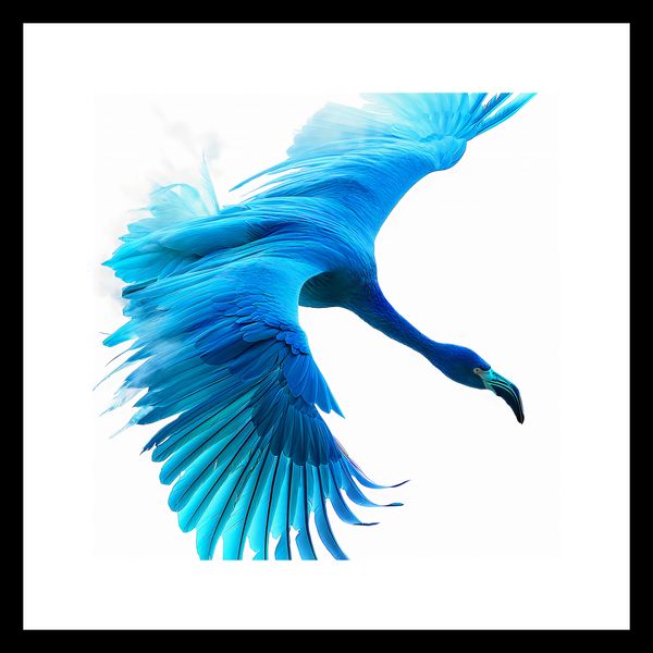 Plakat 20x20cm Błękitny Lot zdjęcie 3