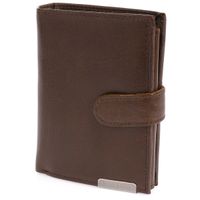 portfel męski ze skóry z rfid bellugio - czekoladowobrązowy