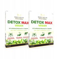 2x Detox Max Wegański Noble Health Oczyszczanie Usuwanie toksyn 21tab