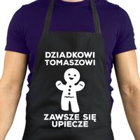 Fartuch kuchenny czarny DZIEŃ DZIADKA PREZENT