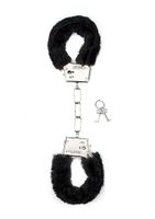 furry handcuffs - black