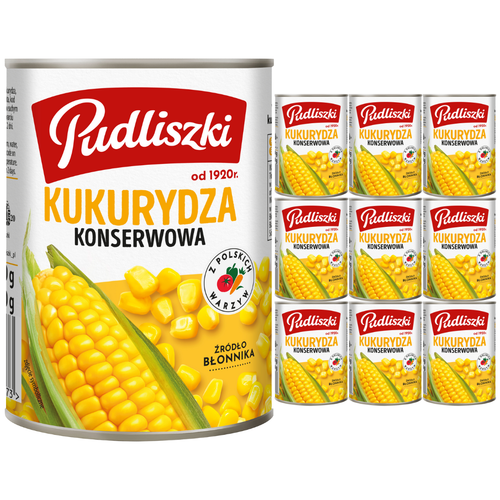 Pudliszki Kukurydza konserwowa 400 g x 10 sztuk na Arena.pl