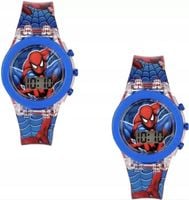 zegarek dziecięcy SPIDERMAN dla chłopca dzieci LED świecący elektroniczny
