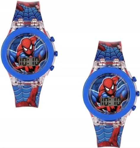 zegarek dziecięcy SPIDERMAN dla chłopca dzieci LED świecący elektroniczny na Arena.pl