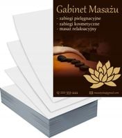 Ulotki A5 1000szt reklamowe firmowe GABINET MASAŻU duży wybór wzorów