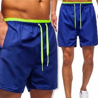Męskie KĄPIELÓWKI KLASYCZNE Gładkie KRÓTKIE SPODENKI NA BASEN KOLORY #4XL v