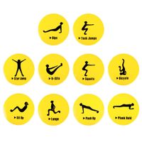 Znaki stanowiskowe do ćwiczeń inSPORTline Agily ∙ zestaw 10 szt. ∙ wytrzymałe ∙ SEBS ∙ do pomieszczeń/outdoor