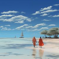 Plakat 90x90cm Spokój w Piaskach