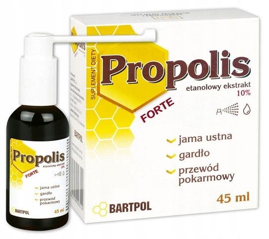 Propolis Forte Ekstrakt 10% 45 ml BARTPOL zdjęcie 1