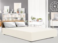 Prześcieradło jersey z elastanem z gumką 200x220 Darymex kremowe