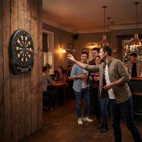 ELEKTRONICZNA TARCZA DART 27 GIER 2xLCD DLA KAŻDEGO GRACZA na Arena.pl