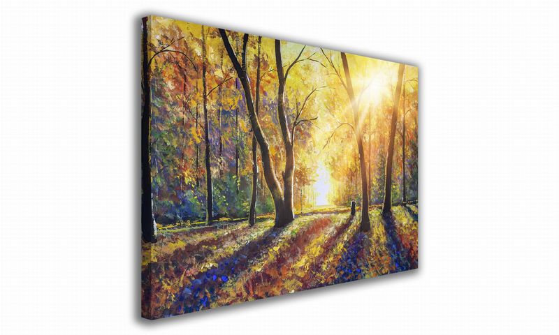 OBRAZ NA PŁÓTNIE 037 Jesienne słońce 100x70cm zdjęcie 1