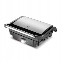 GRILL ELEKTRYCZNY OPIEKACZ KONTAKTOWY STOŁOWY ROZKŁADANY PANINI 1600W