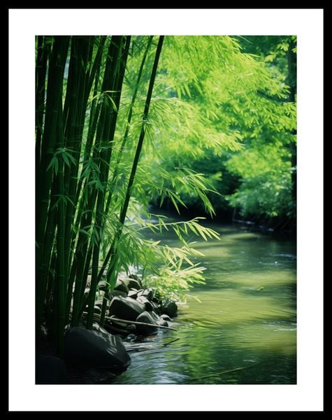 Plakat 30x40cm Spokój Bambusów zdjęcie 3