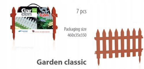 Płotek Palisada Ogrodowa 3,2m IPŁSU Brązowa na Arena.pl