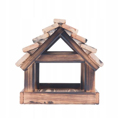 Karmnik Dla Ptaków Na Ziarno Duży Stojący Opalany Solidny + Słonecznik na Arena.pl