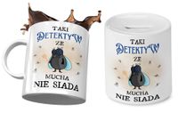 Dla Detektywa Zestaw Kubek + Skarbonka Na Prezent Z Nadrukiem Ze Zdjęciem