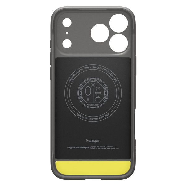 spigen rugged armor mag magsafe iphone 17 pro grey zdjęcie 3