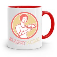 Kubek Czerwony Dla Najlepszego Kucharza Kucharki Z Nadrukiem Ze Zdjęciem