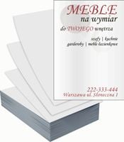 Ulotki A5 reklamowe firmowe 5000szt projekt w cenie MEBLE NA WYMIAR