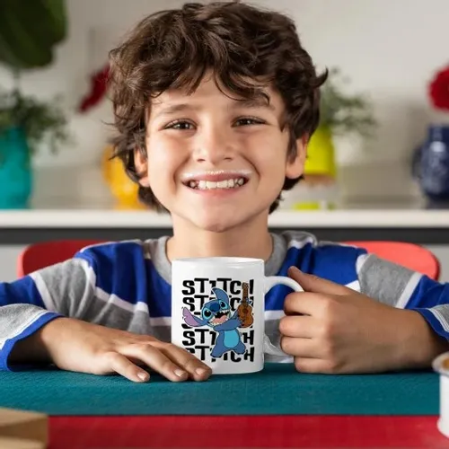 Zestaw Worek Beżowy + Kubek Biały LILO I STITCH Wz na Arena.pl