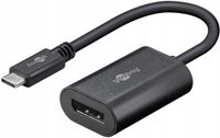 Przejściówka / adapter typ C - DisplayPort DP 20cm Goobay 51773 4K 60Hz 3D