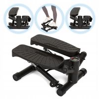 Stepper skrętny XTREXO FS200 czarny Z LINKAMI SYSTEM OPORU WYŚWIETLACZ