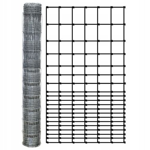 SIATKA LEŚNA 160/20/15 G12 - rolka 50m OCYNKOWANA do pola sady lasy budowa na Arena.pl