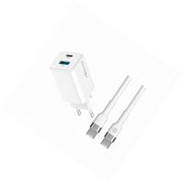 Szybka ładowarka GaN 45W 2 wejścia USB i USB-C z kablem do Xiaomi Mi 10