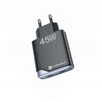 Szybka ładowarka GAN 45W 2 porty kostka do iPhone 16 Pro
