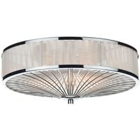 Dekoracyjny okrągły plafon Oslo OSL5050 Dar Lighting hampton chrom biały