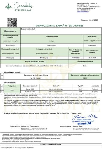 Susz konopny White Widow CBD 5g na Arena.pl
