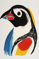 Plakat 20x30cm Portret Ptaka