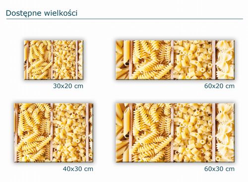 SZKLANA DESKA KUCHENNA 60x20 236c Makarony na Arena.pl