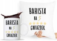 Zestaw Poduszka + Kubek Dla Baristy Prezent Z Nadrukiem Ze Zdjęciem