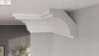 Listwa przysufitowa DLP43 6cm x 6cm gzyms sztukateria XPS faseta DECOREM