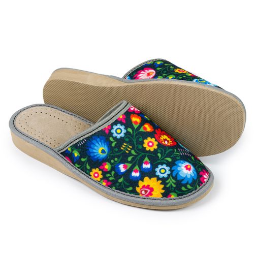 Góralskie kapcie damskie łowickie na Arena.pl